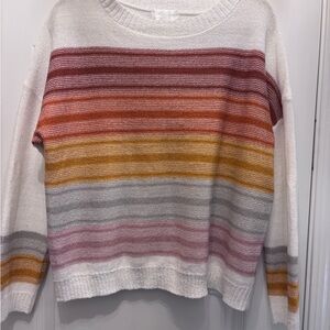 Striped coastal style beachy sweater